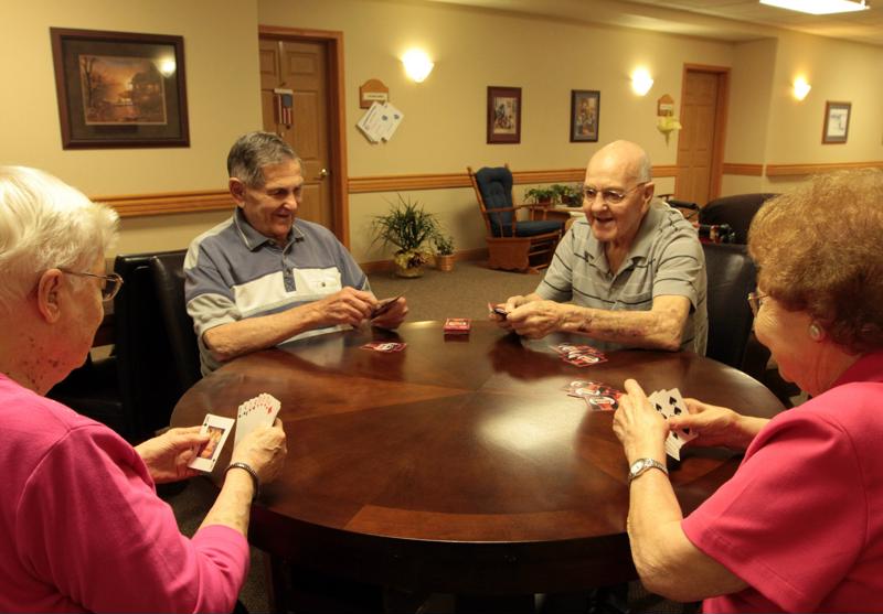 Staying inside gives seniors an opportunity to socialize.