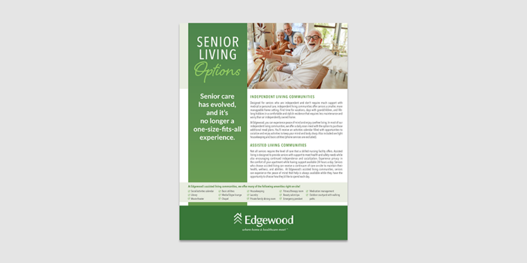 image preview of senior living options document
